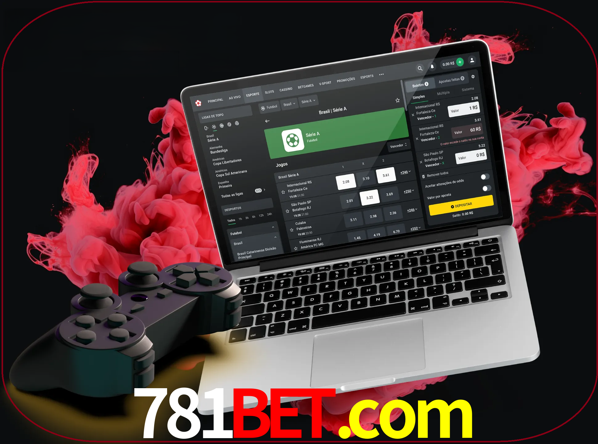 Visite a secção especial de jogos de vídeo em 781bet para descobrir em que jogos pode apostar e ganhar muito dinheiro.
