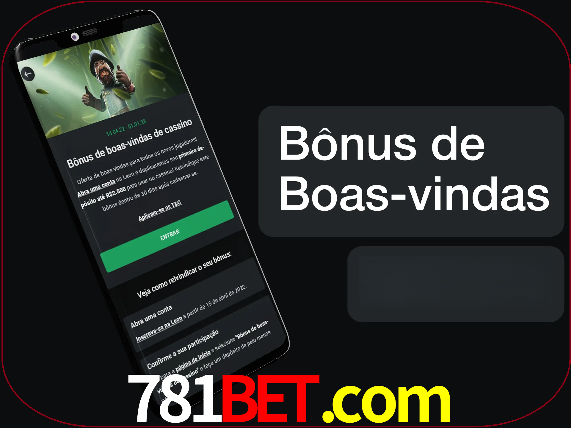 Não se esqueça de usar o bônus de boas-vindas.